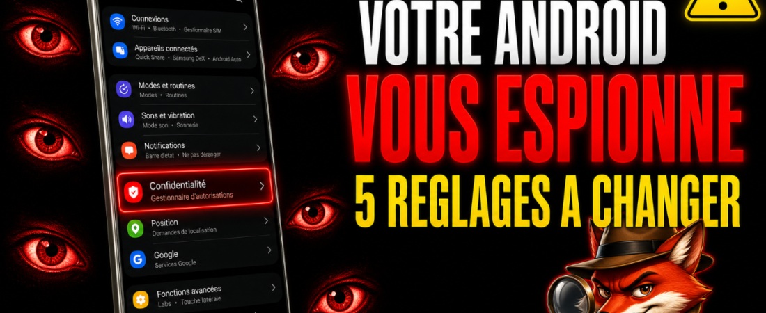 Ces 5 réglages Android qui espionnent votre vie sans que vous le sachiez